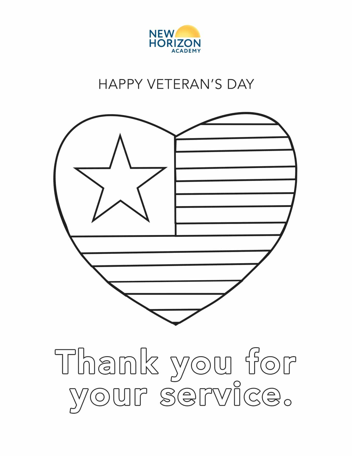 Free Download Veterans Day Coloring Printables