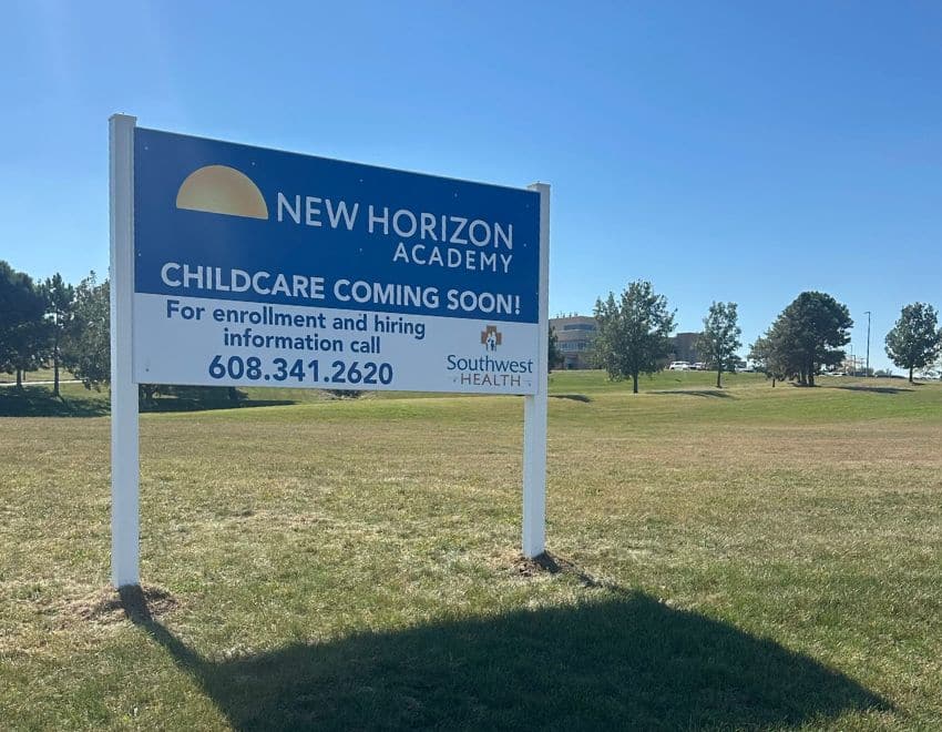 New Horizon Academy childcare coming soon to Platteville, Wisconsin in partnership with Southwest Health. For enrollment and hiring information call 608-341-2620