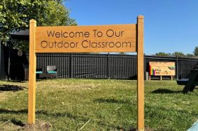 Outdoor Classroom at New Horizon Academy childcare center in Rochester, Minnesota