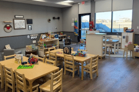 Children's classroom with tables