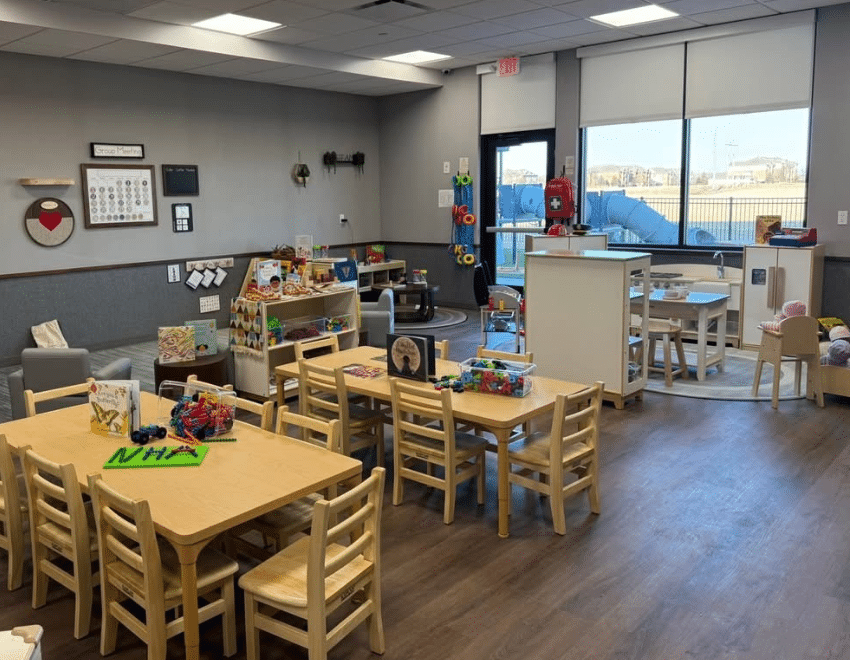 Children's classroom with tables